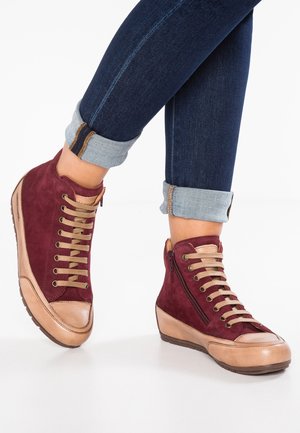 Sneakers hoog - red