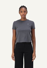 Calvin Klein Jeans GRAPHIC TEE - Apdrukāts T-krekls - washed black