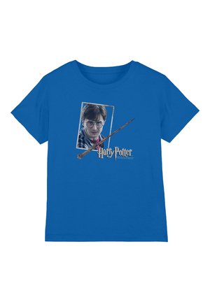 Cotton Soul, HARRY POTTER HARRYS WAND PORTRAIT UNISEX - T-Shirt print - royal blue