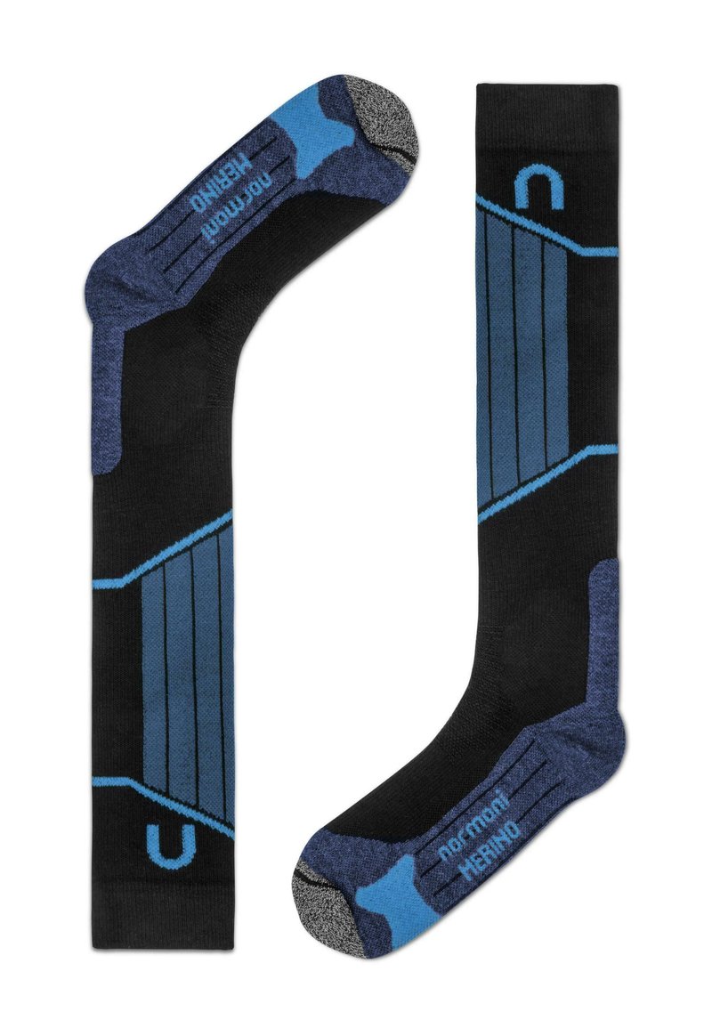 Normani DARWIN COMPRESSION MERI 2 PACK - Kniestrümpfe - blau
