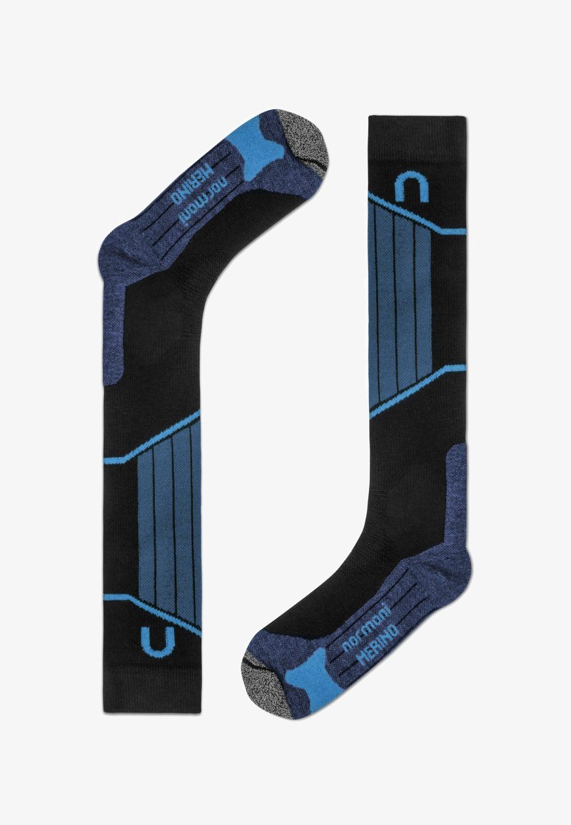 Normani DARWIN COMPRESSION MERI 2 PACK - Kniestrümpfe - blau