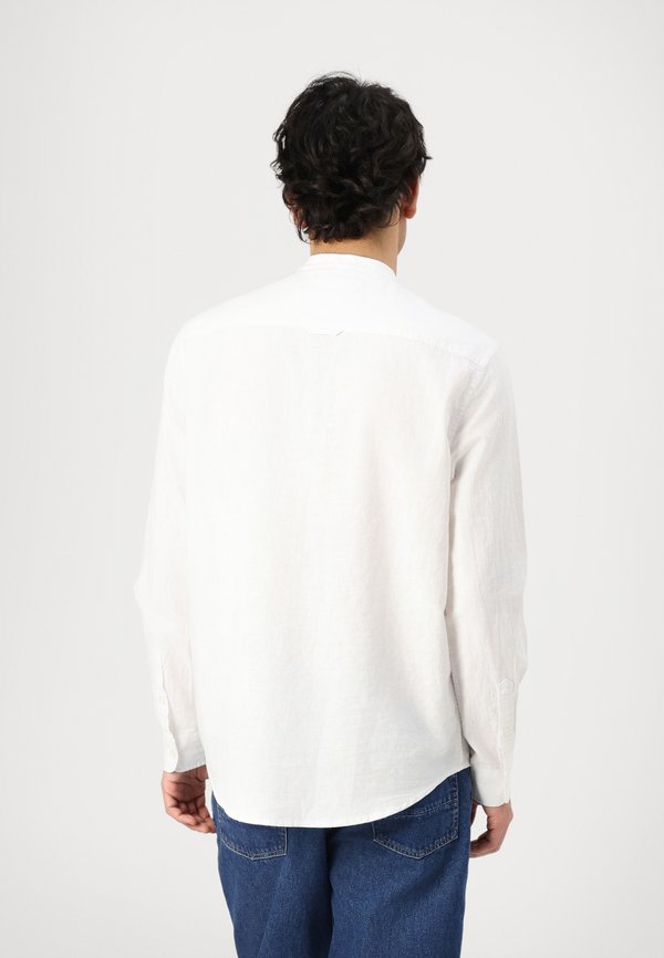 LINEN MIX BAND COLLAR - Shirt - ecru3