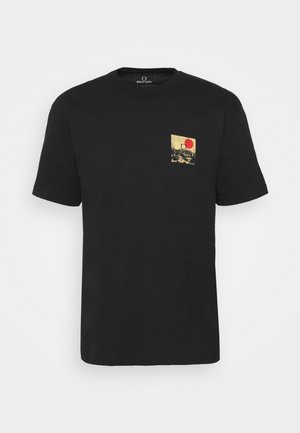 ALPHA BLOCK - T-shirt imprimé - black/blonde
