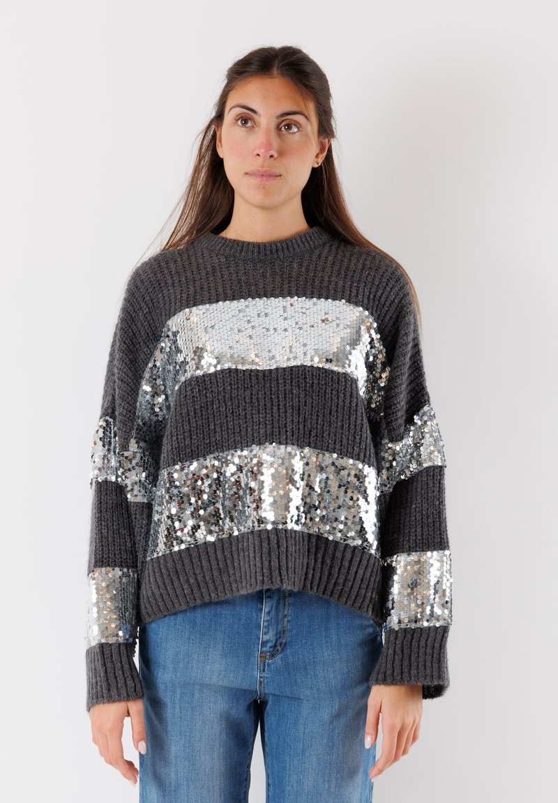 KONTATTO PULLOVER - Maglione - grigio