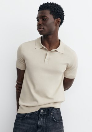 PULL&BEAR, SHORT SLEEVE - Pólóing - sand