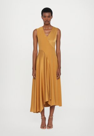 Roksanda WASHED SILK SATIN MIRAL DRESS - Juhlamekko - mustard