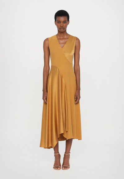 Roksanda WASHED SILK SATIN MIRAL DRESS - Koktel haljina / svečana haljina - mustard