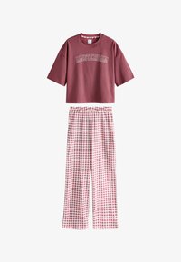 Niewybrane, mauve purple gingham