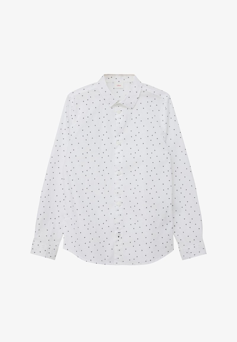 s.Oliver MIT PRINT - Hemd - weiß