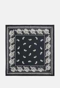 PAISLEY SILK HABOTAI BANDANNA - Foulard - black