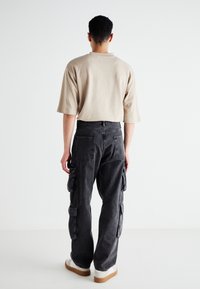 GAP DOUBLE PANT - Τζιν χαλαρής εφαρμογής - washed black