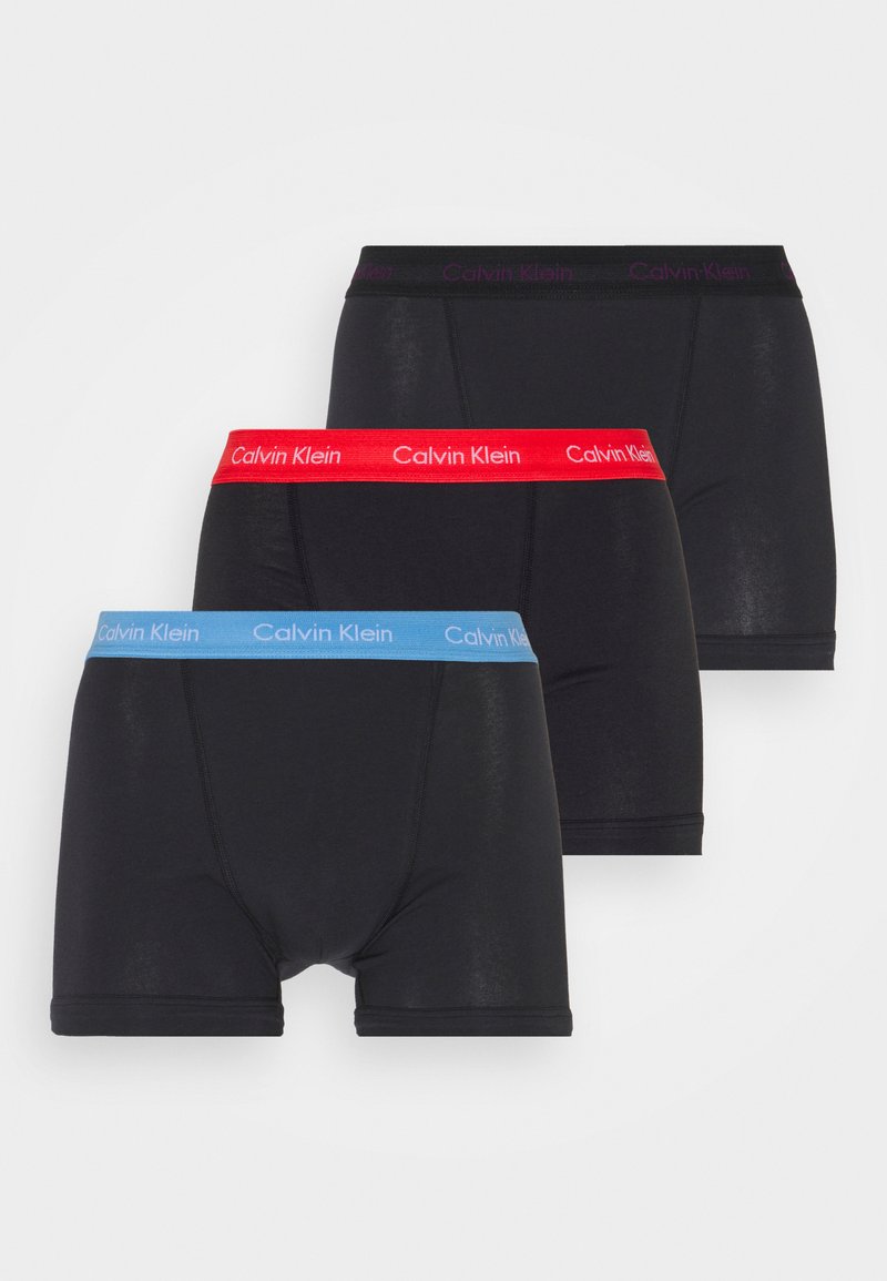 Calvin Klein Underwear TRUNK 3 PACK COTTON STRETCH - Cuecas boxer - black