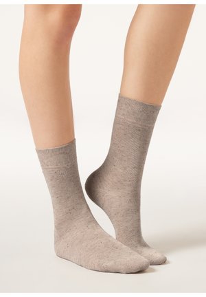 GLITTER - Calcetines - brown