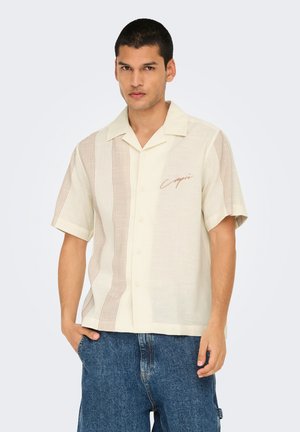 SSEIO EMB DETAILED SS - Camisa - antique white