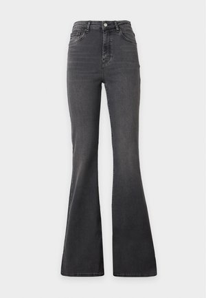 Topshop, FLARE JEANS - Τζιν καμπάνα - washed black