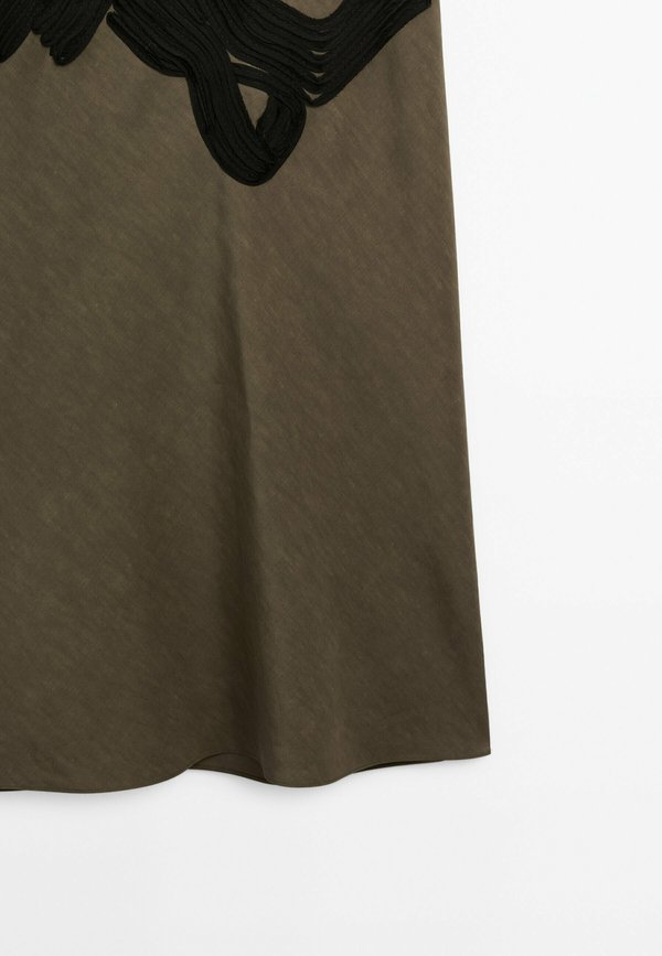 WITH CONTRAST RIBBONS  - Maxi dress - khaki3