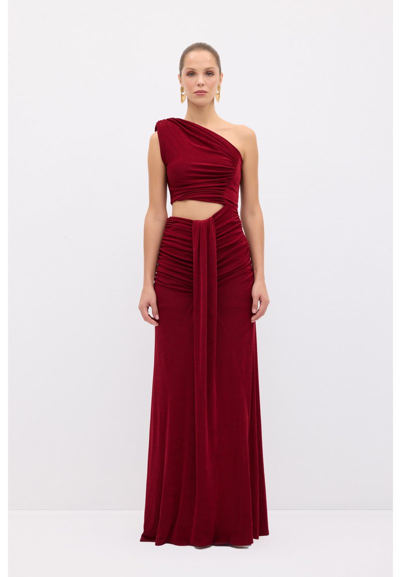 adL OFF THE SHOULDER LONG - Iltapuku - claret red