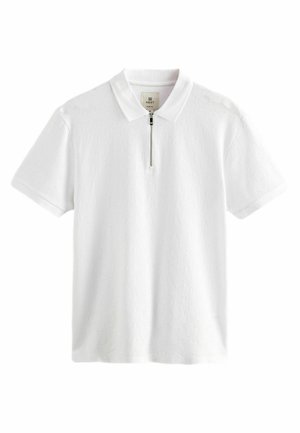 Next ZIP NECK SMART REGULAR FIT - Polosärk - white