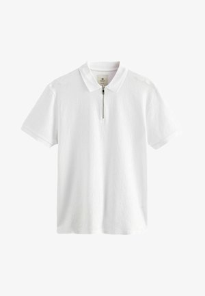 Next ZIP NECK SMART REGULAR FIT - Poloshirts - white