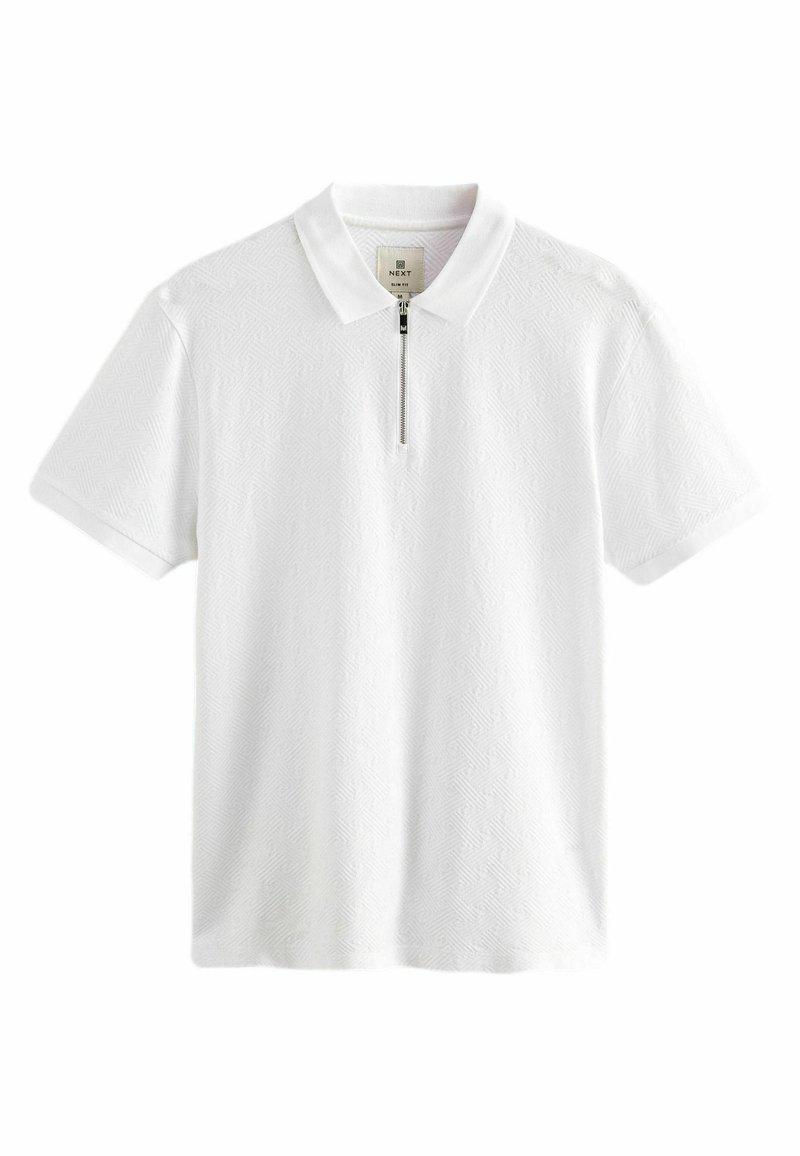 Next ZIP NECK SMART REGULAR FIT - Poloshirts - white