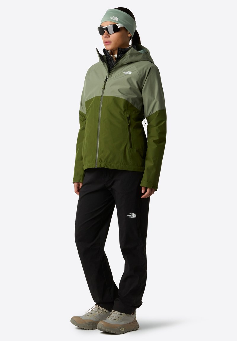 The North Face W DIABLO DYNAMIC ZIP-IN JACKET - Outdoorová bunda - bark mist woodland gree