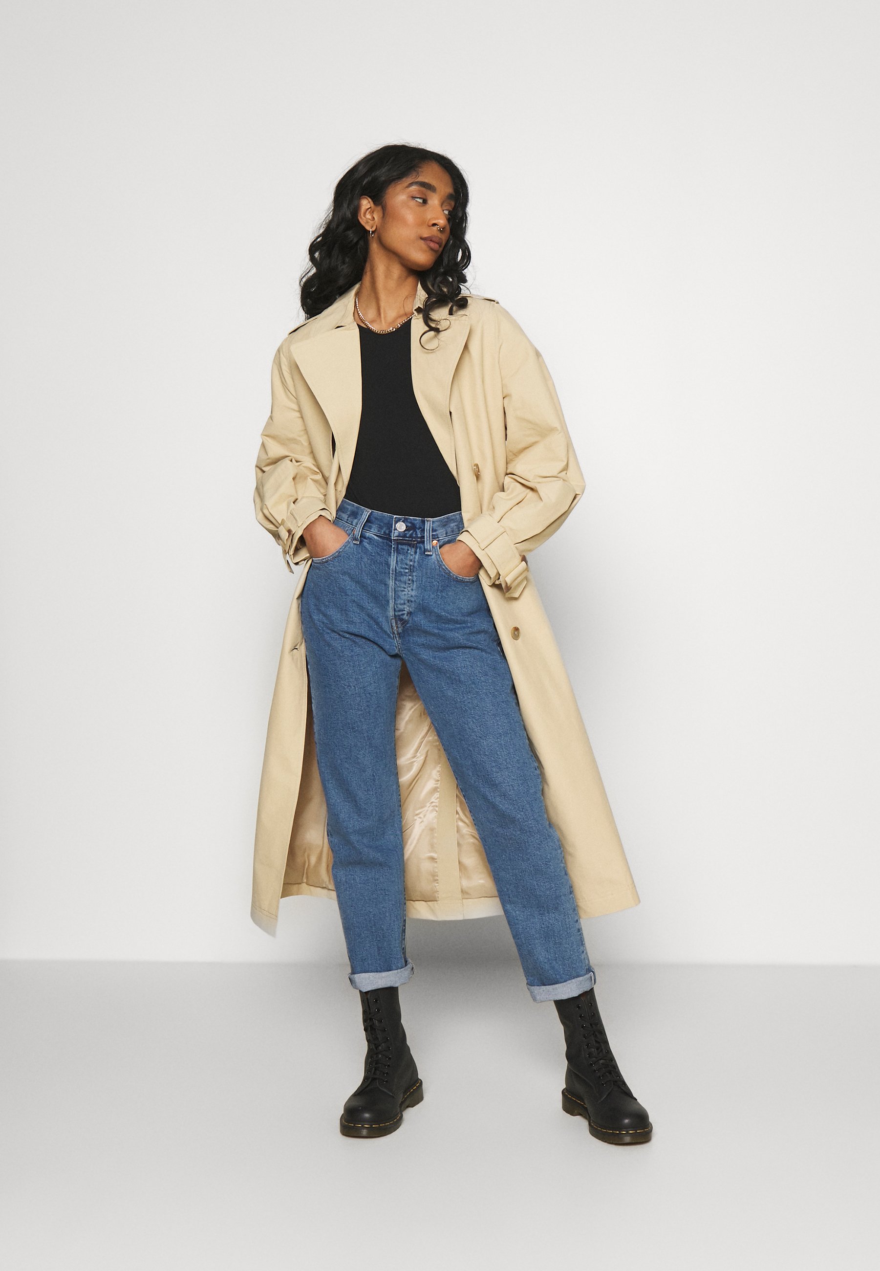 Levi's® Made \u0026 Crafted 501 CROP - Jeans a sigaretta - lmc cliffside/blu  denim - Zalando.it