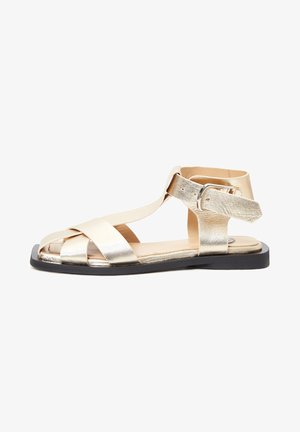 Cesare Gaspari, Sandalen met enkelbandjes - gold