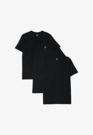 OVS, 3-PACK OF SHORT-SLEEVE T-SHIRTS - T-Shirt basic - black