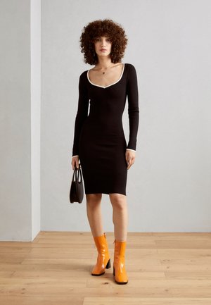 Anna Field Φόρεμα σε ίσια γραμμή - black/white