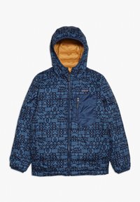 Patagonia BOYS REVERSIBLE HOODY - Dunjacka - glyph gold