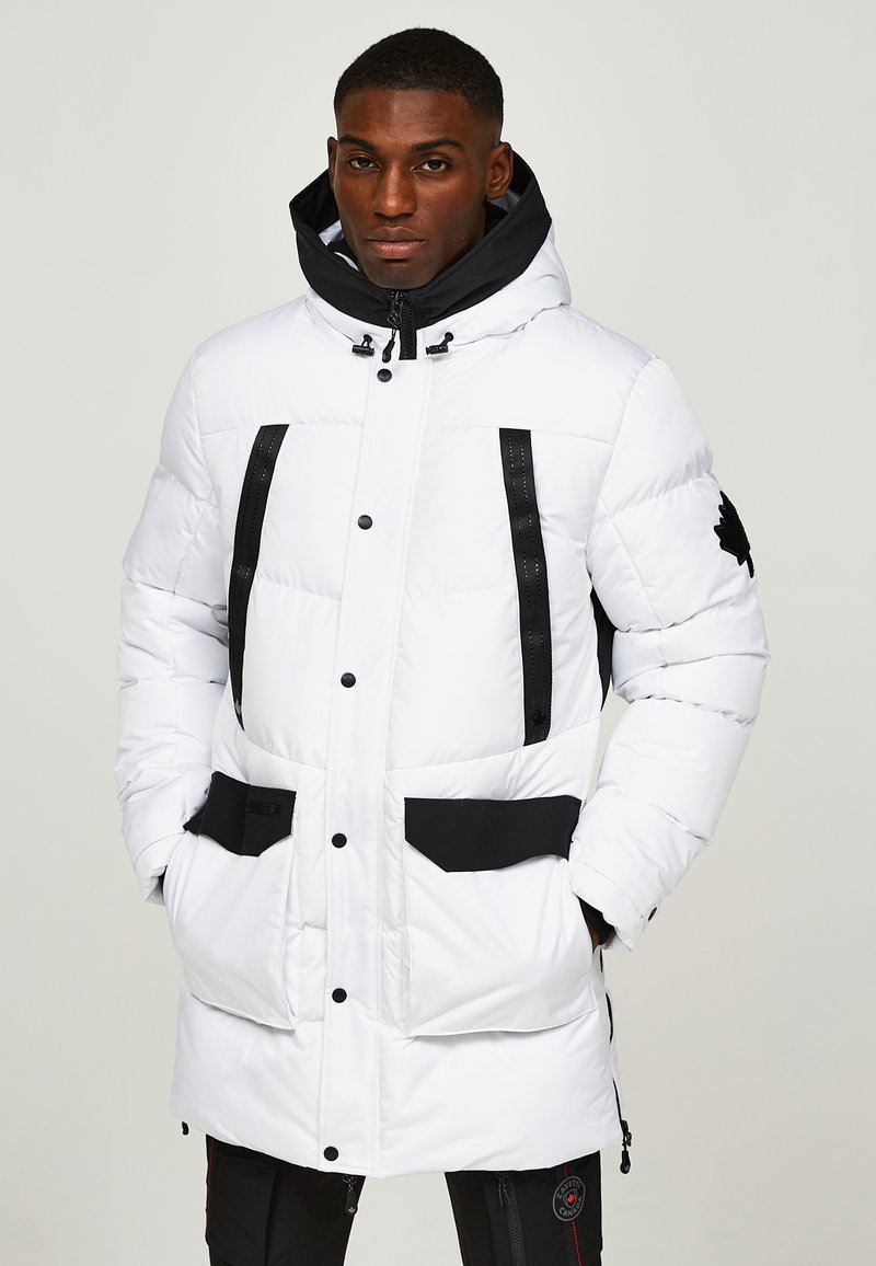 Alessandro Zavetti EVERNO LONGLINE PUFER Winter coat arctic white