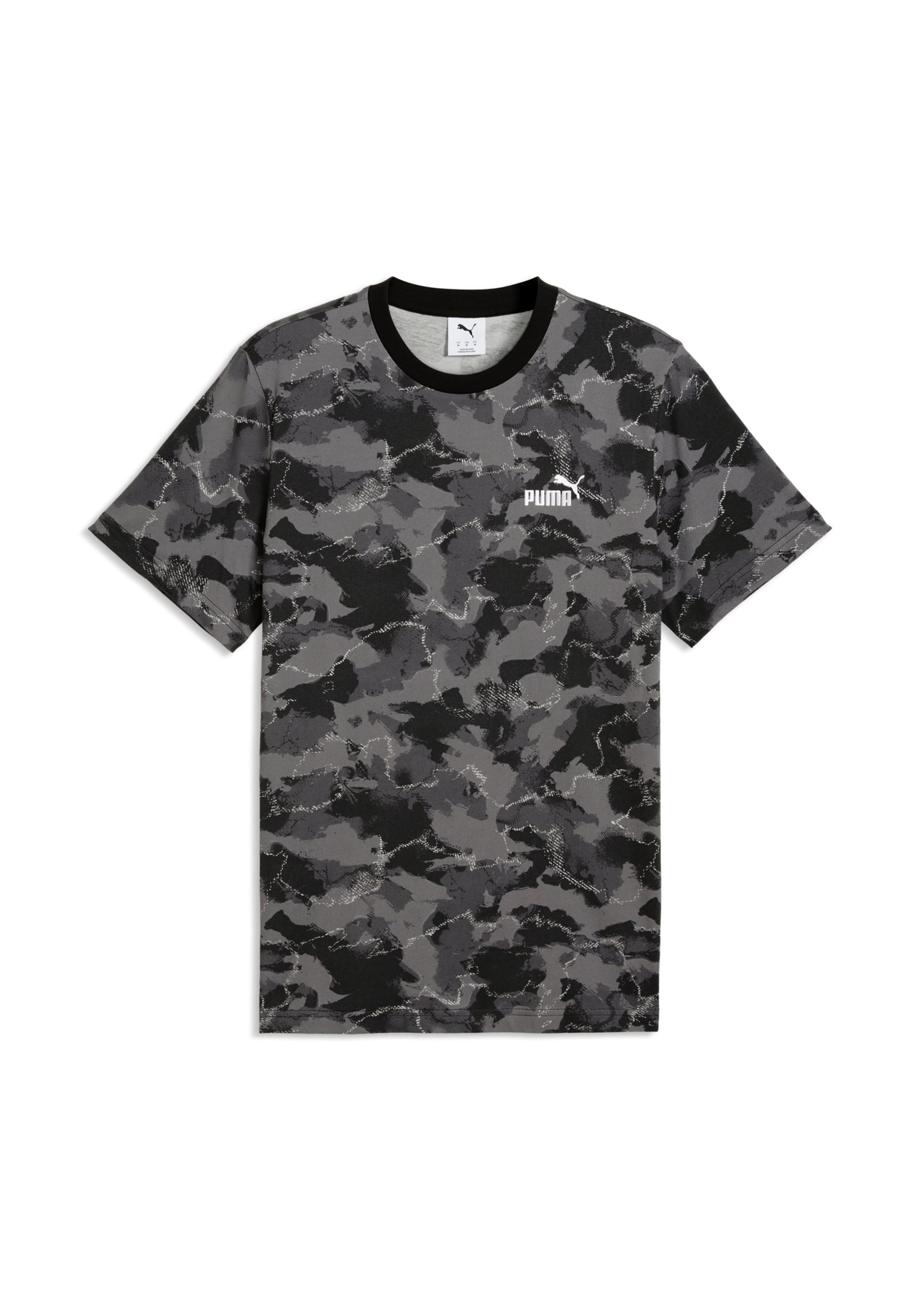 Puma CAMO BEDRUCKTES - Triko s potiskem - black