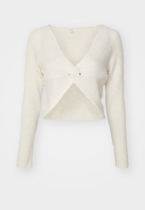 ONLY ONLLARISA V NECK  - Striktrøje - cloud dancer