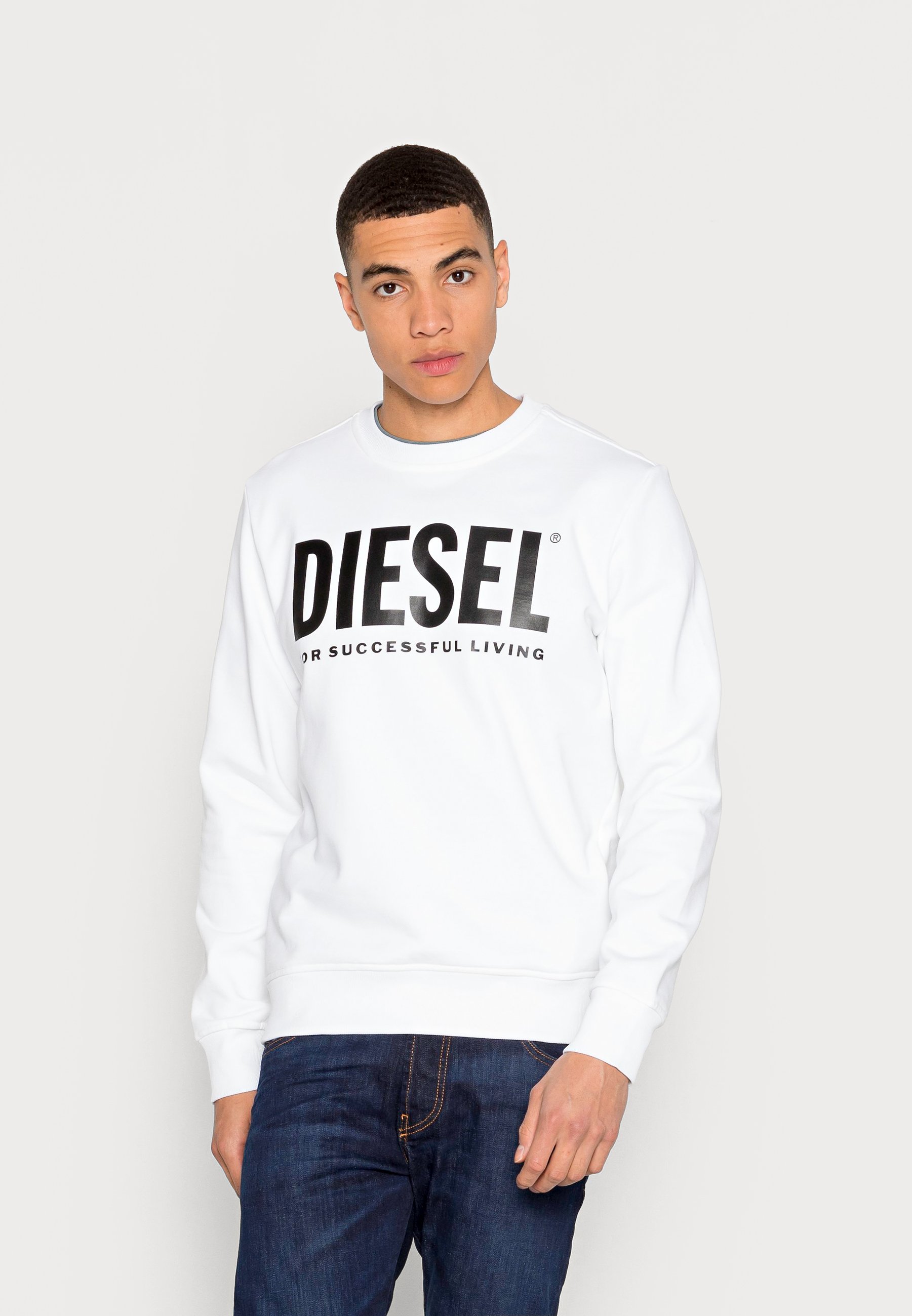 Diesel GIRK ECOLOGO - Sweatshirt - white - Zalando.de