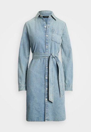 Lauren Ralph Lauren Belted Denim Shirtdress - Denim dress - alicia wash