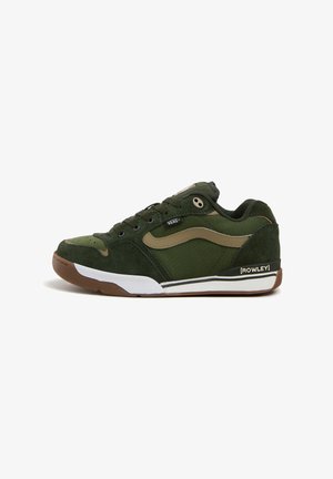 Vans ROWLEY - Matalavartiset tennarit - dark green