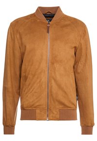 INDICODE JEANS Imiteret læderjakke - camel