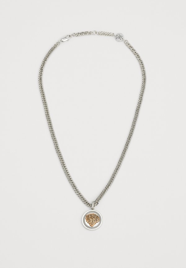 TIGER EMBOSSED COIN PENDANT CHAIN NECKLACE UNISEX - Necklace3