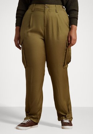 TWILL CARGO ANKLE PANT - Cargo trousers - honey tan