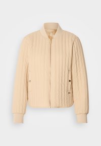 REVERSIBLE QUILTED - Bomber stiliaus striukė - soft camel