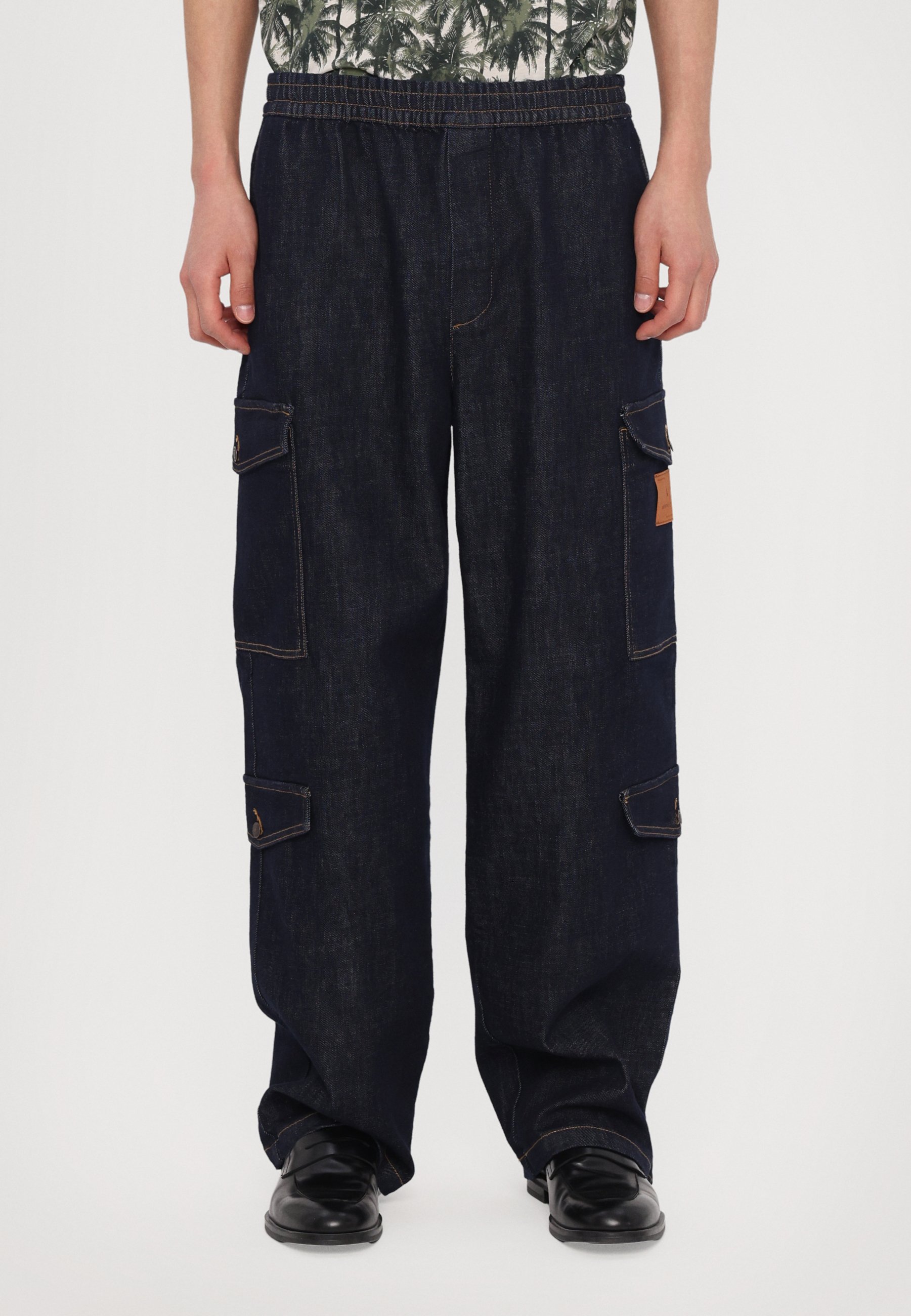 Armani Exchange TROUSER - Jeans baggy - blue denim/blu - Zalando