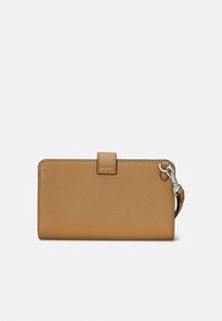 Lauren Ralph Lauren CROSSHATCH LEATHER TECH WRISTLET - Peněženka - camel