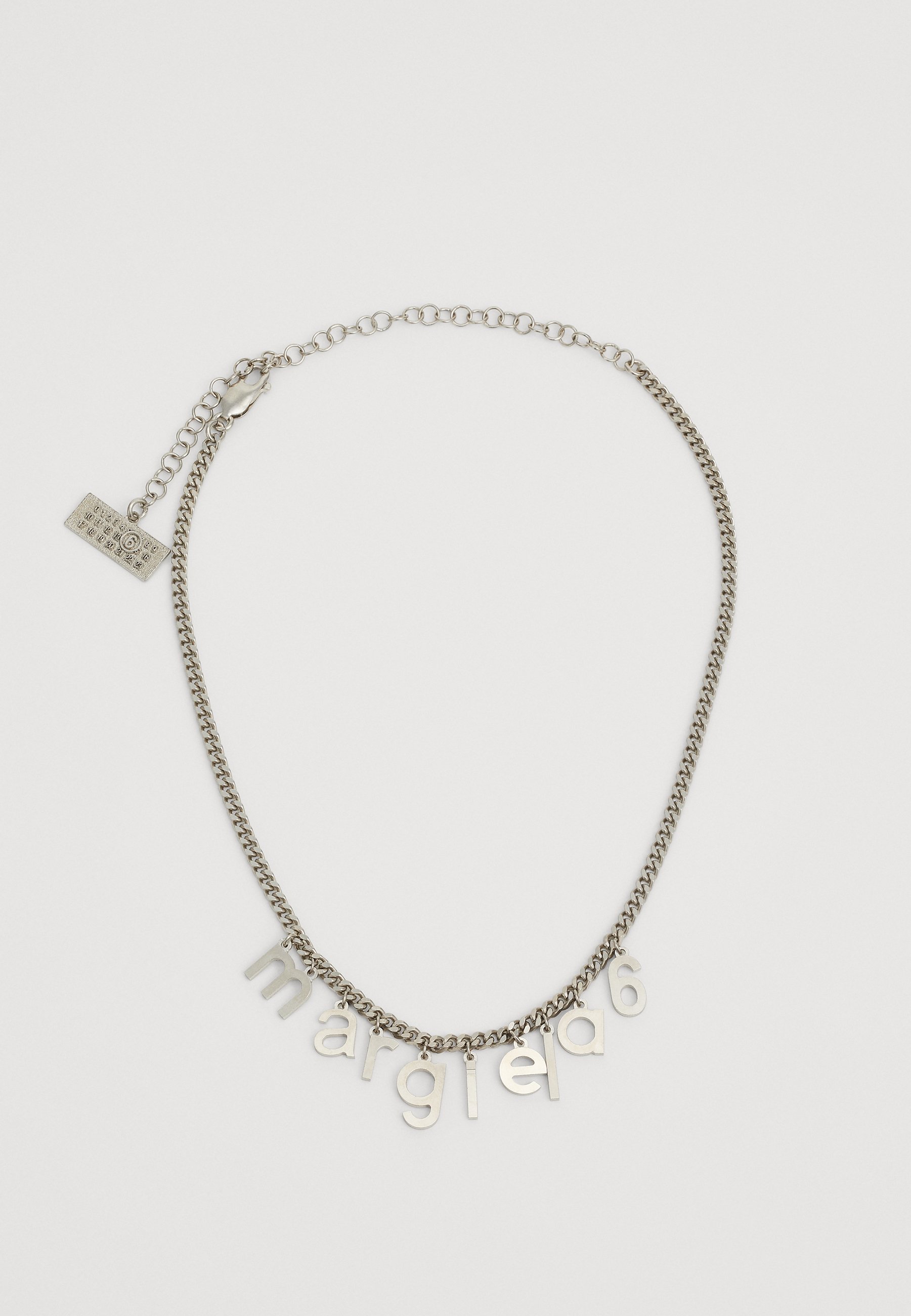 MM6 Maison Margiela LETTER LOGO NECKLACE - Necklace - silver