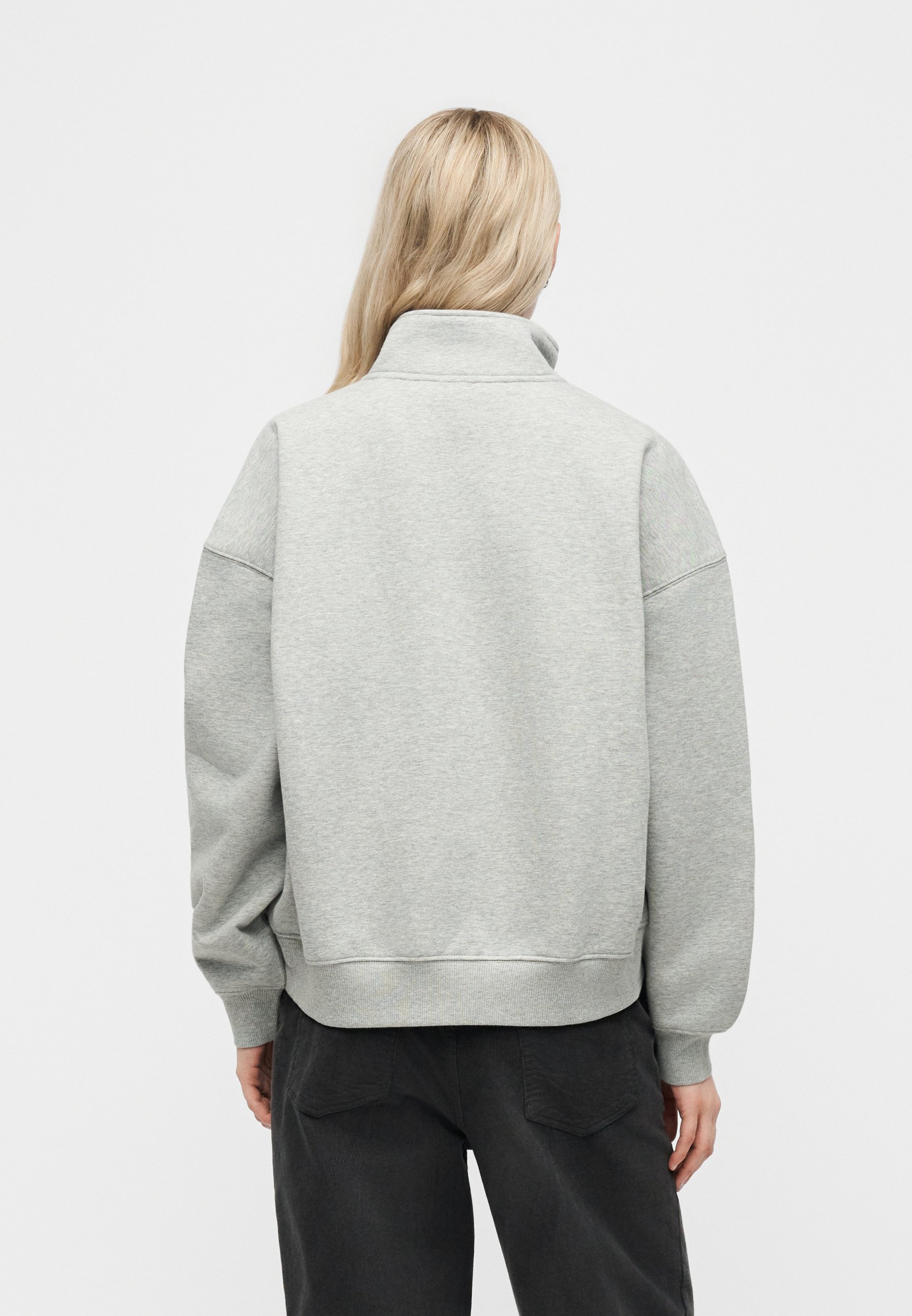 Dickies OAKPORT ZIP - Sweatshirt - heather grey/mottled grey