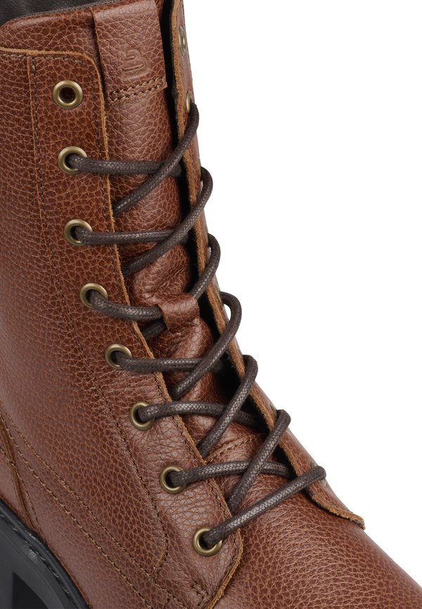 Platform ankle boots - tan cognac3