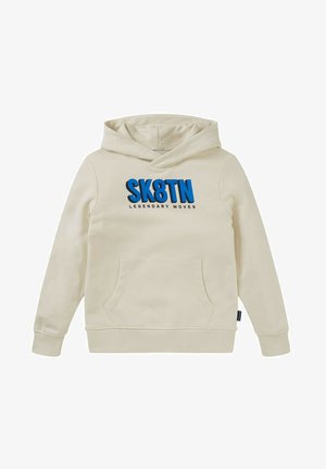MIT PRINT - Felpa con cappuccio - creme