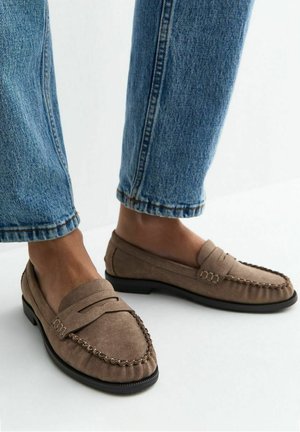 New Look, LIGHT    PENNY SLOT LOAFERS - Slip-ons - light brown
