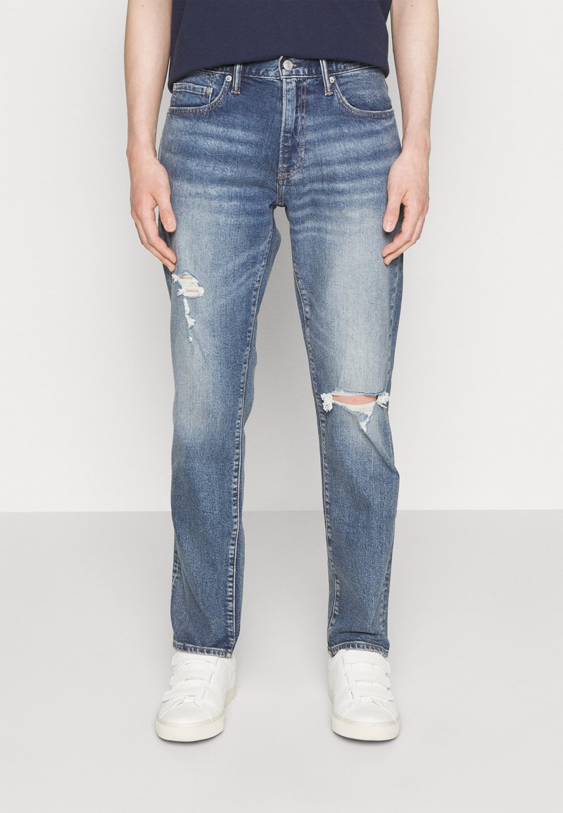 GAP SLIM MED DESTROY - Jeans Slim Fit - medium destroy/blue denim ...