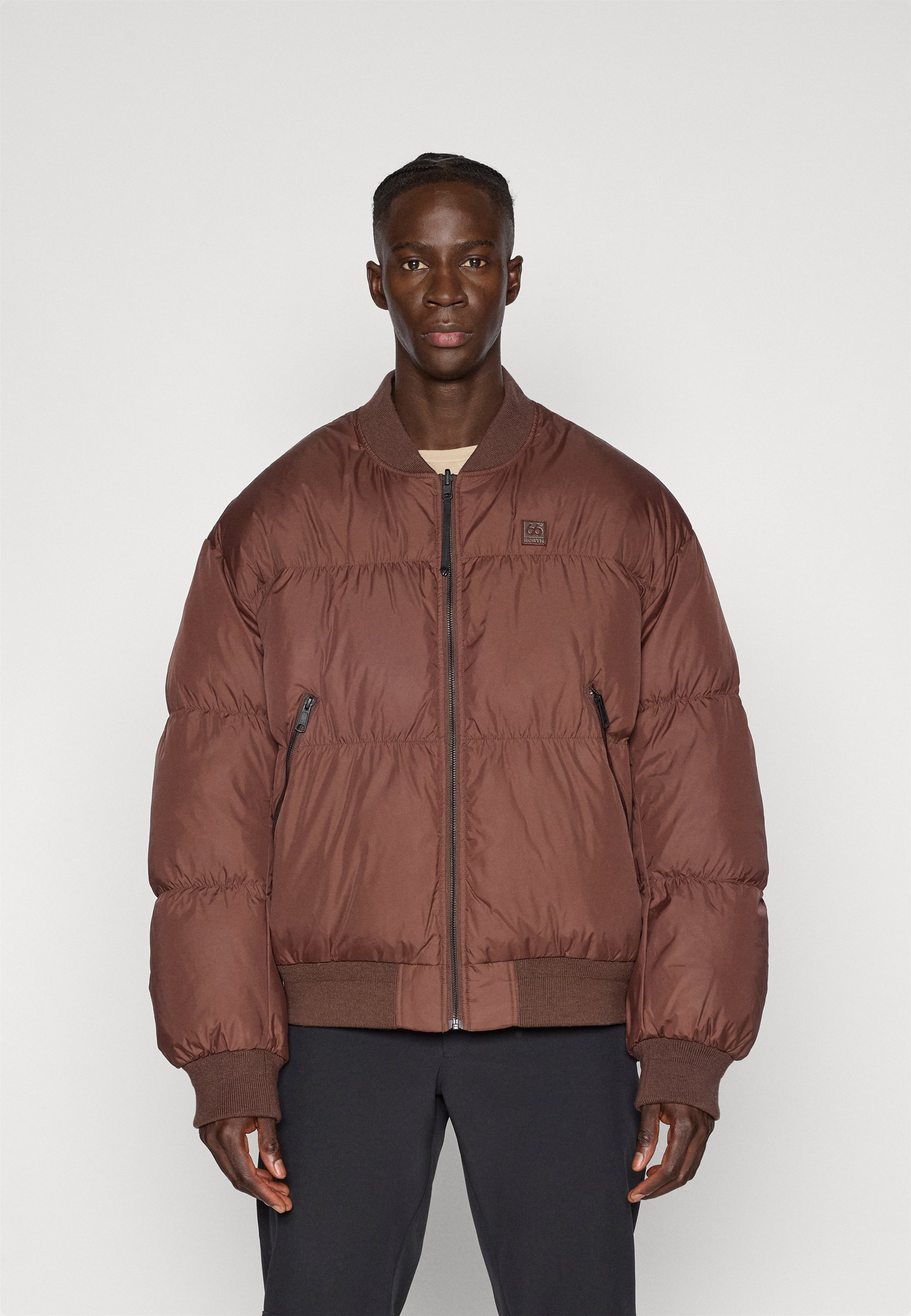 66 North DYNGJA BOMBER - Down jacket - blood bay/cognac - Zalando