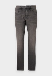 JOSH  - Tiesaus kirpimo džinsai - used dark stone black denim
